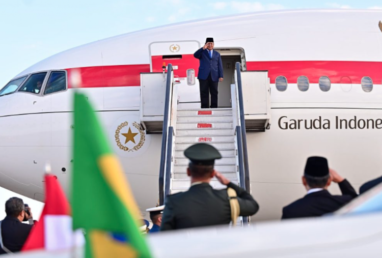 Presiden Prabowo Akhiri Kunjungan Resmi di Brazil, Bertolak dari Brasilia