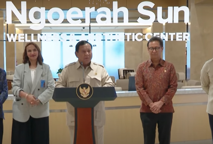 Presiden Prabowo Resmikan Pusat Kesehatan Internasional NSWAC di Bali