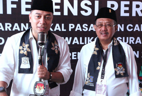 Eri-Armuji CalonTunggal, KPU Surabaya Tetap Gelar Debat Pilwali Surabaya 2024