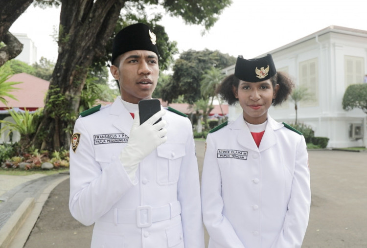 Pesan Dua Paskibraka Asal Papua untuk Prabowo, Siap Kibarkan Merah Putih dan Membanggakan Negara