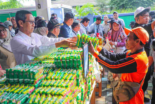 Dipantau Langsung Heru Budi, Program Sembako Murah di Jakarta Libatkan Dukungan 50 Mitra Lintas Sektor