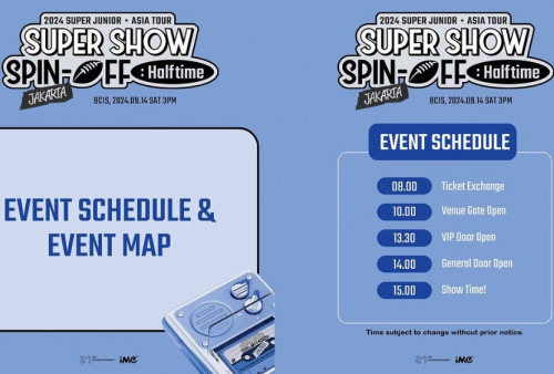 Rundown Konser Super Junior di Jakarta 14 September 2024, ELF Jangan Telat!