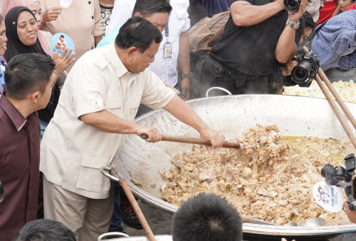 Lunas! Prabowo Tepati Janjinya untuk Hadir di Acara Masak Besar Bobon Santoso