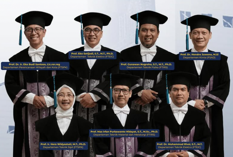 ITS Kukuhkan 7 Guru Besar Lagi, Rektor Minta Mereka Aktif Cari Dana Riset dari Luar Negeri