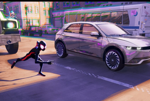 Kolaborasi Hyundai dan Sony Pictures Lewat Aksi IONIQ 5 di Spider-Man: Across the Spider-Verse