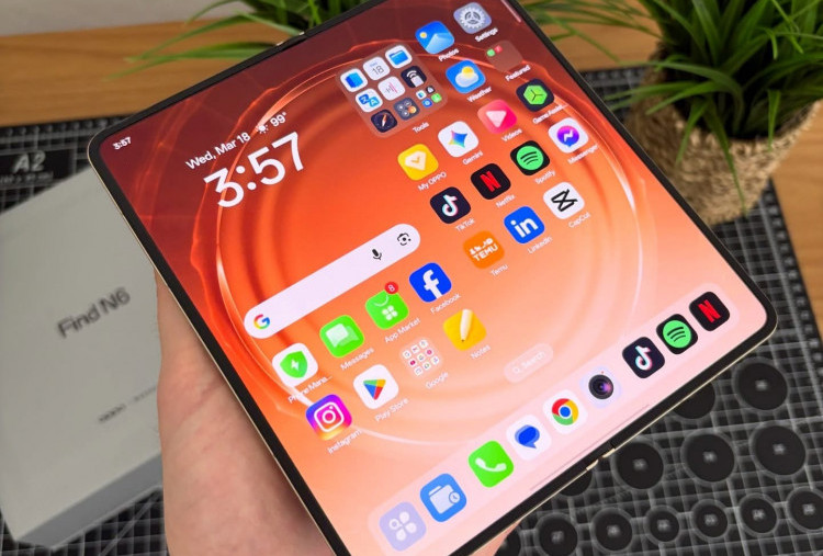 Oppo Find N6 Resmi Meluncur, Foldable Tanpa Lipatan dengan Baterai 6000mAh