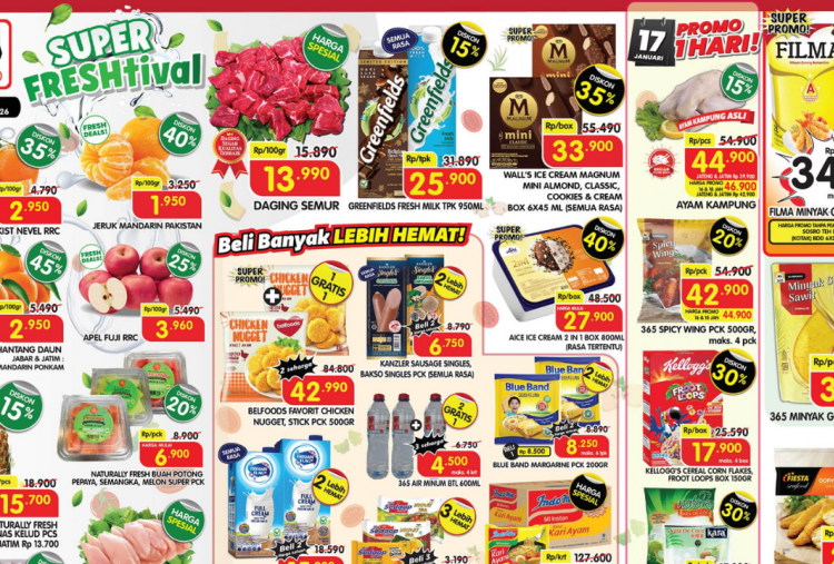 Katalog Promo Superindo Akhir Pekan 17 Januari 2026, Filma Minyak Goreng 2L Cuma Rp34 Ribuan