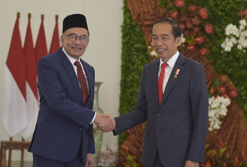 Presiden Jokowi Sambut PM Malaysia Anwar Ibrahim di Istana Bogor
