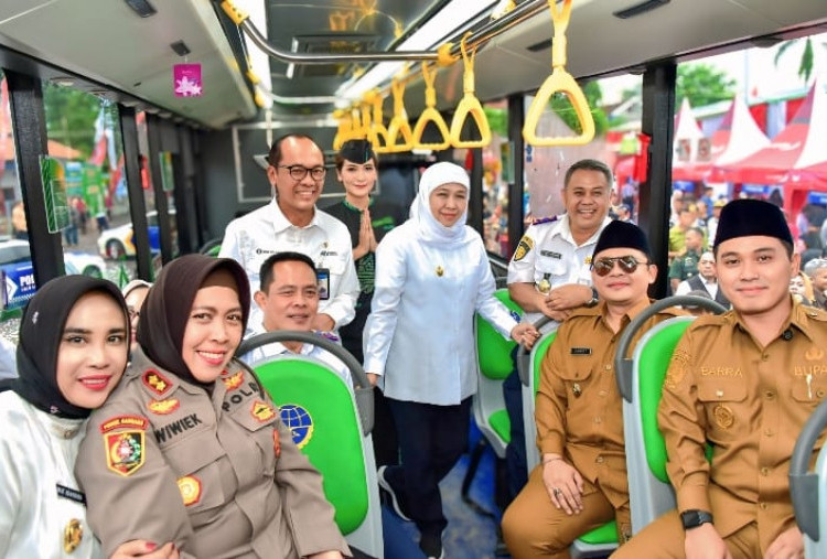 Khofifah Tetapkan Tarif Trans Jatim Cuma Rp55, Hanya di Harhubnas Ke-55