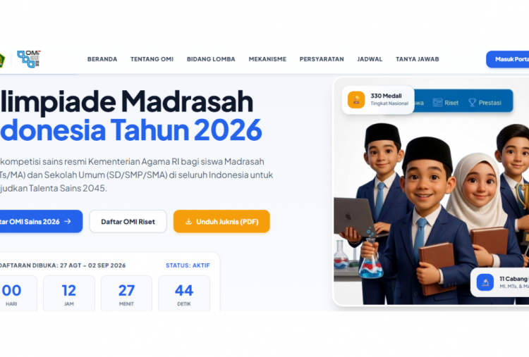 Jadwal Lengkap OMI Kemenag 2026, Ajang Kompetisi Sains dan Riset Siswa Madrasah