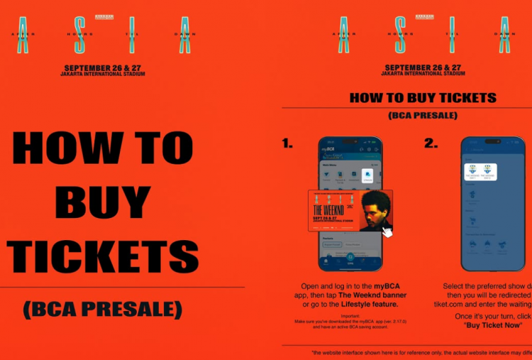 Link dan Cara Beli Tiket BCA Presale Konser The Weeknd di Jakarta 2026, Dibuka Hari Ini Pukul 12.00 WIB