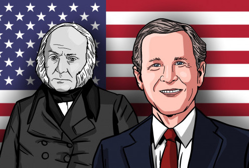 John Q. Adams dan George W. Bush,  Anak Presiden yang Jadi Presiden 