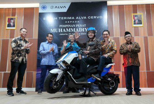 Sarana Edukasi Kendaraan Ramah Lingkungan, Muhammadiyah Dapat 10 Unit Motor Listrik ALVA