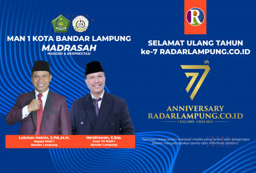 MAN 1 Kota Bandar Lampung Mengucapkan Selamat Hari Jadi ke-7 Radar Lampung Online