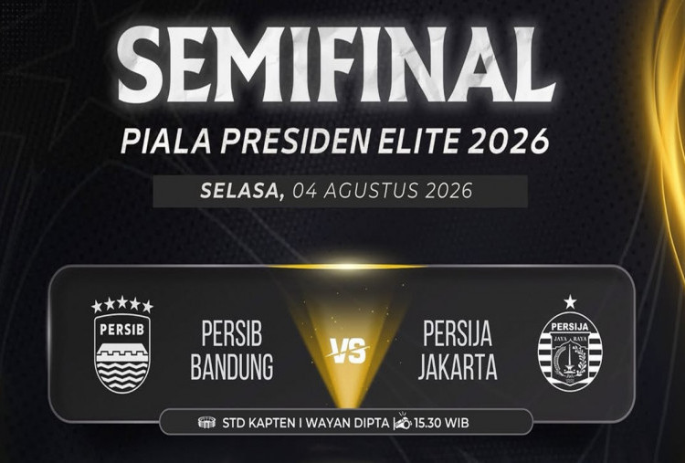 Link Live Streaming Persib vs Persija di Semifinal Piala Presiden 2026, KickOFF: 15.30 WIB