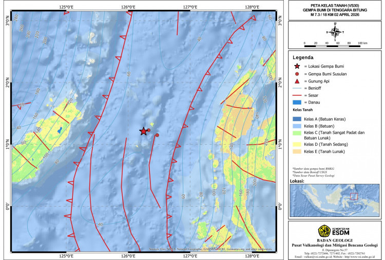 Gempa M 7,3 Guncang Laut Maluku, Warga Diminta Waspadai Potensi Tsunami