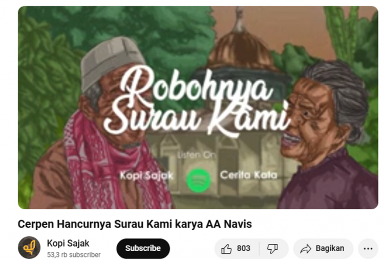 Sastra Digital Melalui Video Animasi Cerita Pendek: Kreativitas  di Era Modern