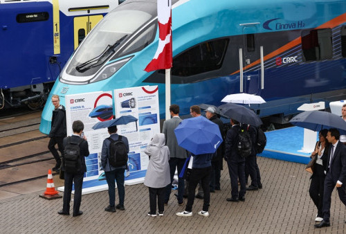 Produk CRRC Qingdao Sifang Pikat Pengunjung Pameran di Jerman