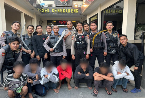 7 Remaja Tanggung Berhasil Diringkus Polisi saat Hendak Tawuran di Duri Kosambi, Tiga Sajam Diamankan!
