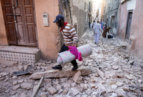 600 Orang Meninggal Dunia Pasca Gempa Bumi Maroko  