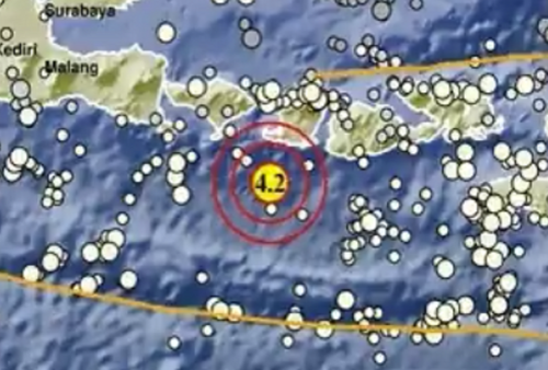 Update! Gempa Bumi Guncang Lombok Barat NTB Berkekuatan M 4.2