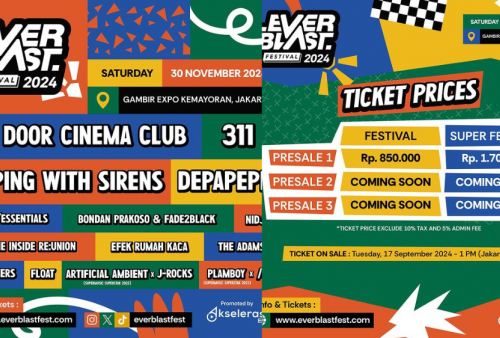 Everblast Festival 2024 di Gambir Expo Kemayoran 30 November, Line Up hingga Harga Tiket