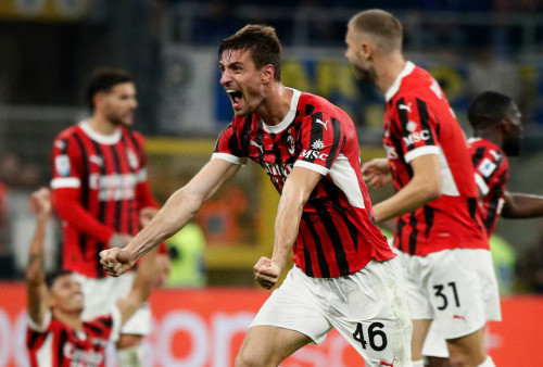 Inter Milan vs AC Milan 1-2: Rossoneri Menang Dramatis, Matteo Gabbia Jadi Pahlawan