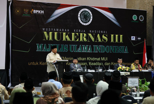 Prabowo Subianto di Mukernas MUI: Nahkoda Tak Bisa Bekerja Sendiri 
