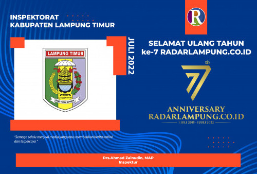 Inspektorat Kabupaten Lampung Timur Mengucapkan Selamat Ulang Tahun ke-7 Radar Lampung Online
