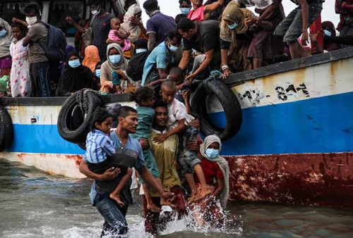 Kedatangan Pengungsi Rohingya Ingin Menangkan Salah Satu Capres-Cawapres di Indonesia? Begini Faktanya