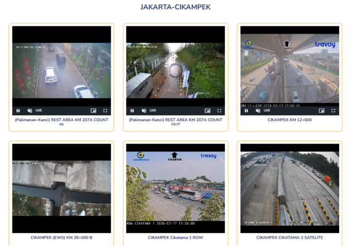 Link CCTV Tol Jakarta-Cikampek Mudik Lebaran 2026 Gratis, Pantau Arus Lalu Lintas Real Time