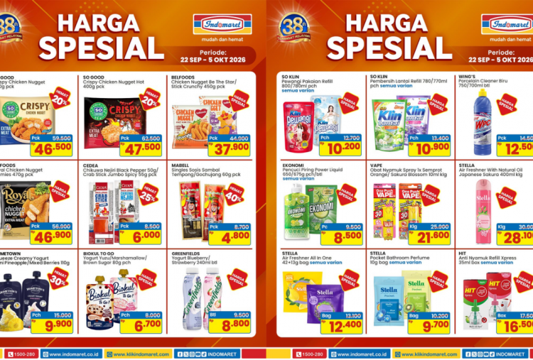 Promo Indomaret Terbaru Hari ini 26 September 2026, Diskon Belfoods Chicken Nugget Cuma Rp30 Ribuan