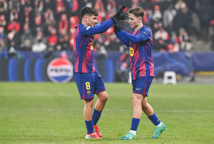 Slavia Praha vs Barcelona 2-4, Brace Fermin Lopez Jaga Asa Delapan Besar Blaugrana