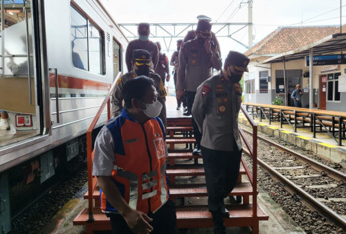 Kesiapan Mudik 2022, Wakapolda Banten Tinjau Stasiun Rangkasbitung, Ingatkan Ini