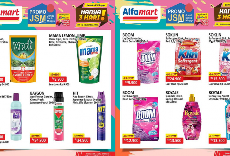 Katalog Promo JSM Alfamart Hari Ini 9 November 2024, Sabun Mama Lemon hanya Rp8 Ribuan!