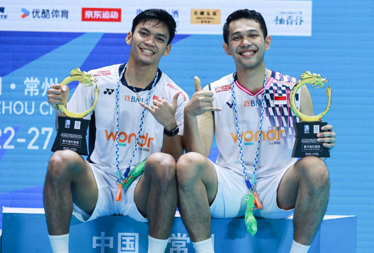 China Open 2025: Fajar/Fikri Dedikasikan Gelar untuk Iie Sumirat
