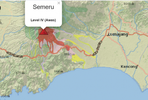 Gunung Semeru Alami 24 Gempa Erupsi, Petugas: Aktivitas Gunung Api Masih Level Awas