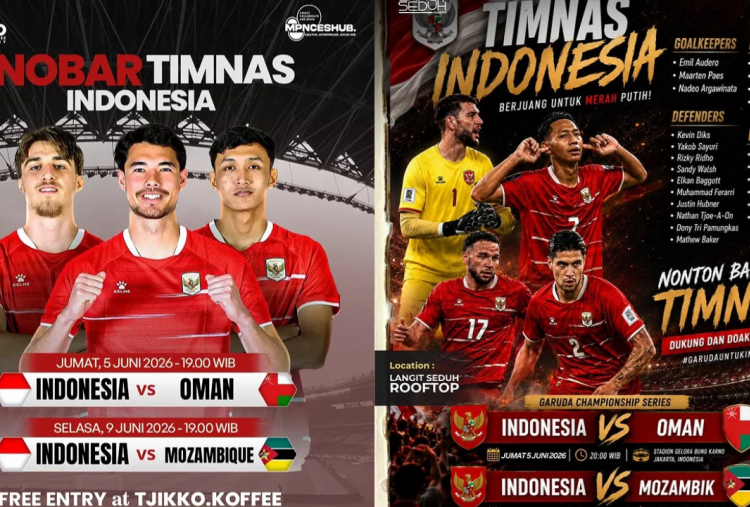11 Lokasi Nobar Timnas Indonesia vs Mozambik di Jakarta, Perjuangan Skuad Garuda Menang