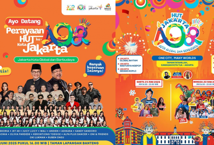 13 Event Jakarta Akhir Pekan 21-22 Juni 2025, Spesial HUT ke-498 Jakarta Ada Konser Gratis