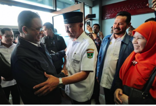 Anies Disambut Gubernur Sumbar Saat Kunjungi Tanah Minang