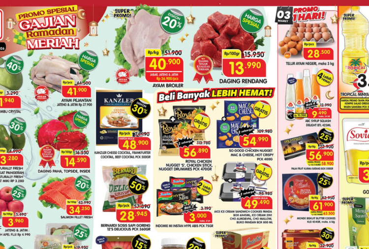 Promo Superindo Minggu Ini Terbaru 2-5 Maret 2026, Spesial Ramadhan Daging Rendang Mulai Rp13 Ribuan