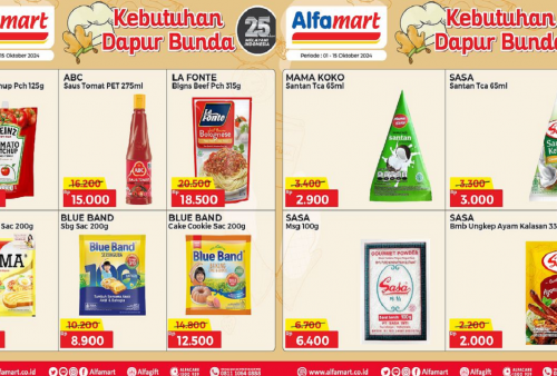 Katalog Promo Alfamart Hari Ini 7 Oktober 2024, Kebutuhan Dapur Mulai dari Rp2 Ribuan