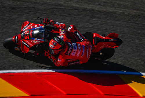 Hasil Kualifikasi MotoGP Aragon: Francesco Bagnaia Pimpin Trio Ducati di Barisan Depan, Ini Hasil Marc Marquez