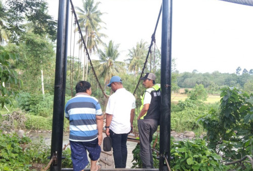 Perbaikan Jembatan Gantung Desa Tanjung Raman Akan Diusulkan Melalui APBD Perubahan 