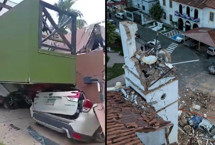Gempa M7.7 Guncang Panama, Bangunan Retak dan Runtuh