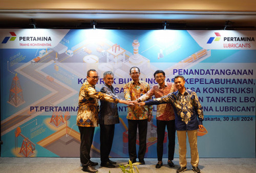 Pertamina Trans Kontinental Gandeng Pertamina Lubricants, Perkuat Industri Kepelabuhan Terdepan di Dunia