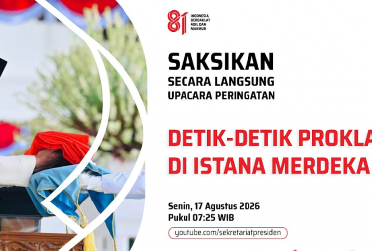 Link Live Streaming Upacara HUT ke-81 RI di Istana Merdeka 17 Agustus 2026, Detik-Detik Proklamasi!