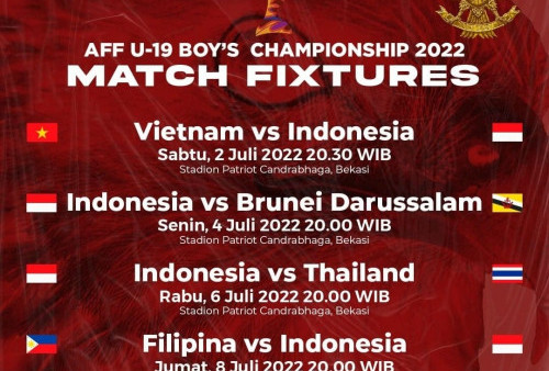 Hari Ini, Timnas Indoneesia  Lawan Vietnam, Targetnya Juarai U-19 AFF 2022