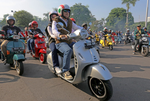 Sunmori yang digelar ini tidak hanya berasal dari Kota Surabaya. Namun, banyak juga yang berasal dari luar Kota Surabaya. Bahkan, yang paling jauh ada yang berasal dari Makasar. Hal itu seperti yang dikatakan oleh Walikota Surabaya, Eri Cahyadi. (foto: Diskominfo)