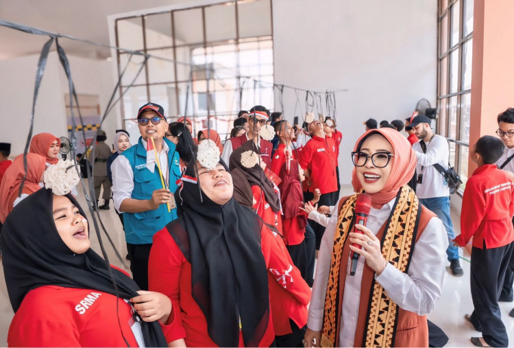 HUT ke-81 RI, Fatma Saifullah Motivasi Siswa Sekolah Rakyat Lampung